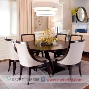 Modern dining table set with minimalist modern design