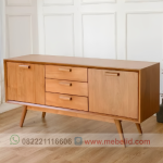 Bufet Meja Tempat Tv Minimalis Modern Retro Bahan Kayu Jati