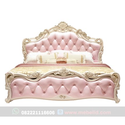 Dipan mewah victoria model jok warna pink untuk perempuan