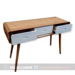 Meja konsul minimalis modern multifungsi aesthetic bahan kayu jati